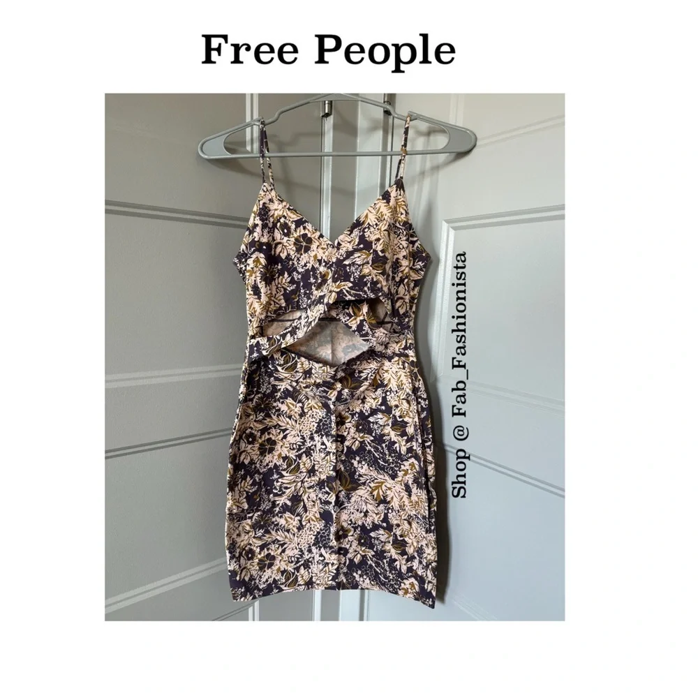 Free People Floral Mini dress Size Small